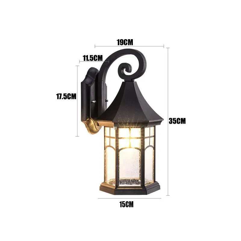 Sophie Retro Outdoor Wall Lamp Waterproof Porch Light