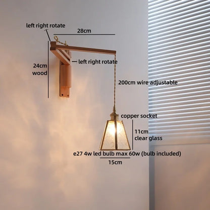 Aurore Wabi Sabi Glass Wall Lamp Nordic Style