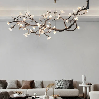 Seraphina Nordic Branch LED Chandelier, Dimmable Chrome Pendant Light