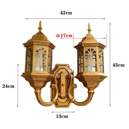 Amélie Outdoor Dual Head Wall Lamp Waterproof Garden Light