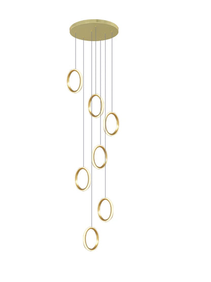 Geneviève Duplex Loft Staircase Pendant Chandelier