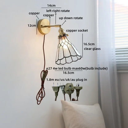 Aurélie Square Glass Wall Lamp Nordic Modern