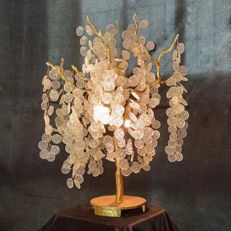 Aurélien Crystal Tree Branch Gold LED Floor Lamp