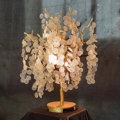 Aurélien Crystal Tree Branch Gold LED Floor Lamp