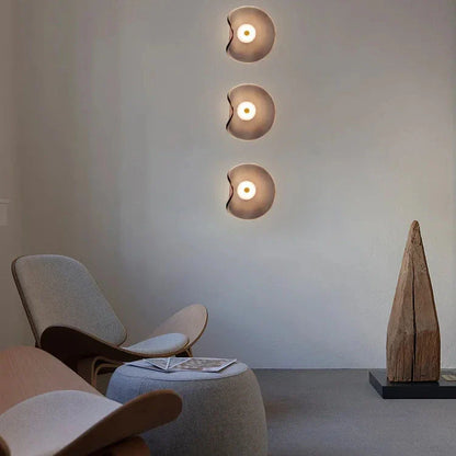 Élise Halo Shade Glass LED Wall Sconce