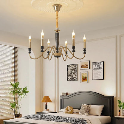 Milada Nordic Ceiling Chandelier with LED Candle Lights