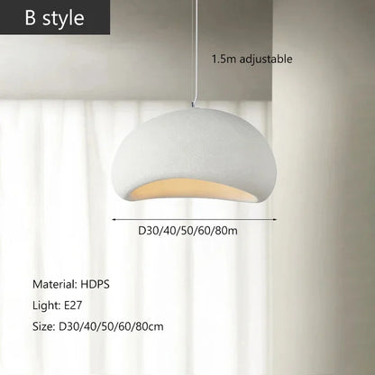 Sélène Wabi-Sabi Textured Dome Pendant Light