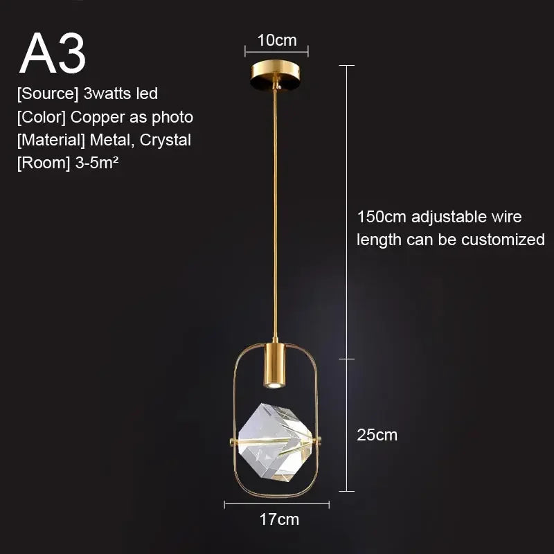 Amélie Crystal Pendant Hanging Light