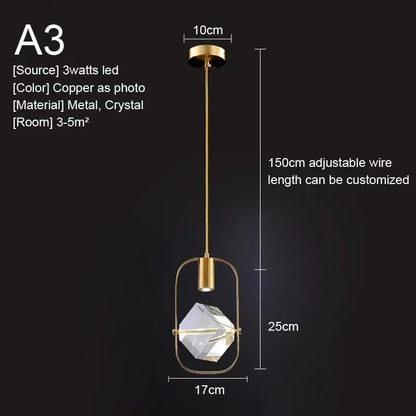 Amélie Crystal Pendant Hanging Light