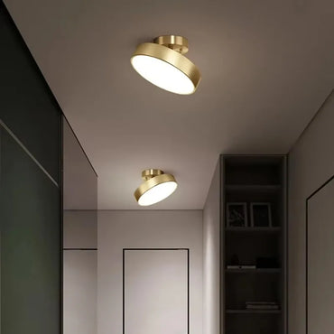 Aveline Brass LED Flush Mount Ceiling Light