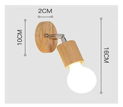 Élise Wooden Rotating LED Surface Mounted Spotlight Lamp