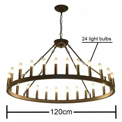 Anouk Wrought Iron Circular Pendant Light for Dining and Living Room