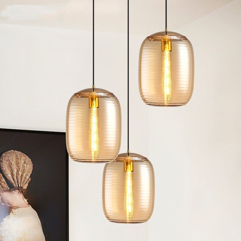 Camille Minimalist Threaded Glass Pendant