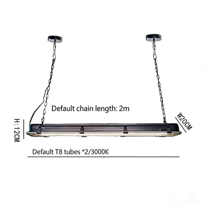 Amélie Industrial Rectangular Pendant Chandelier
