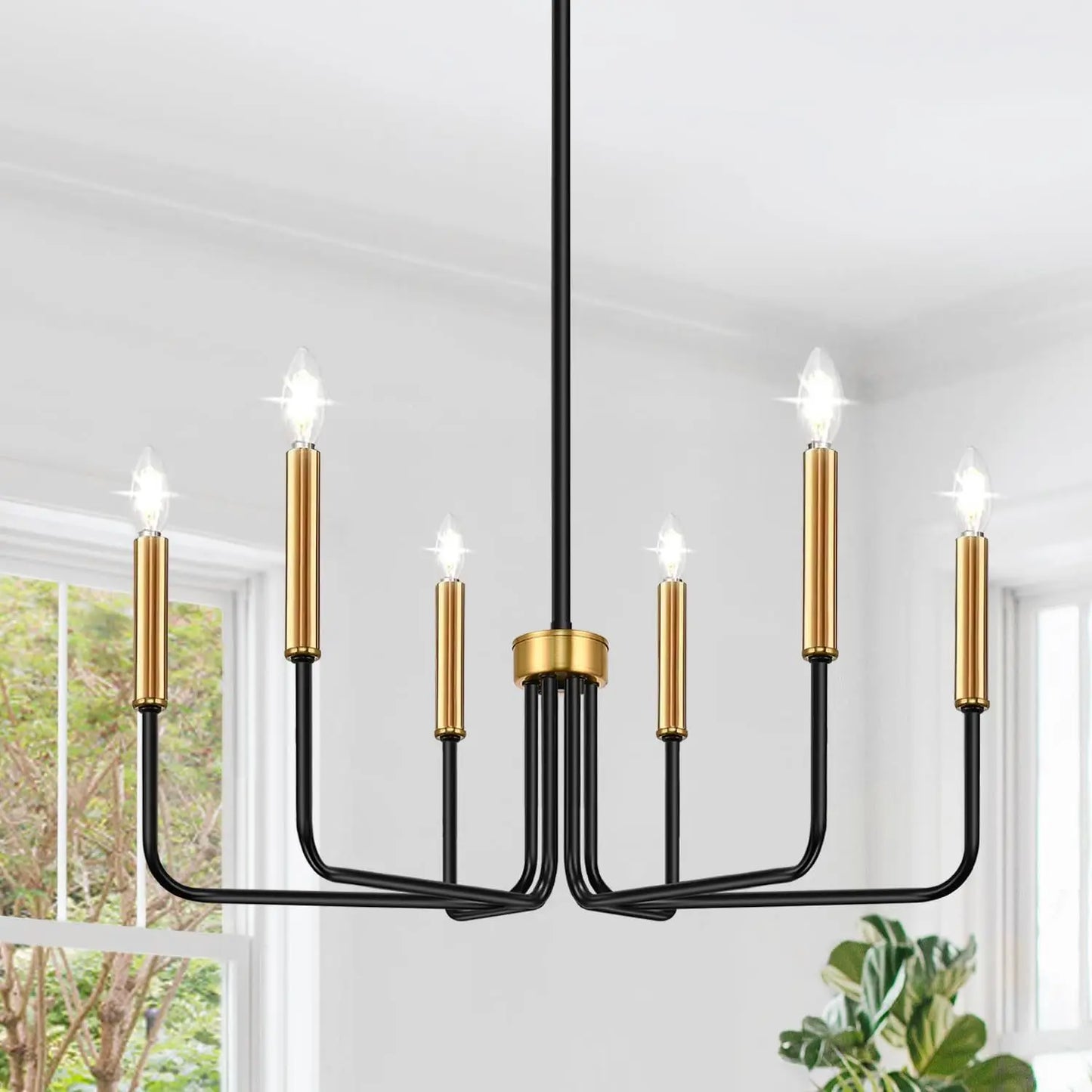 Isabelle Retro Iron Candle Chandelier