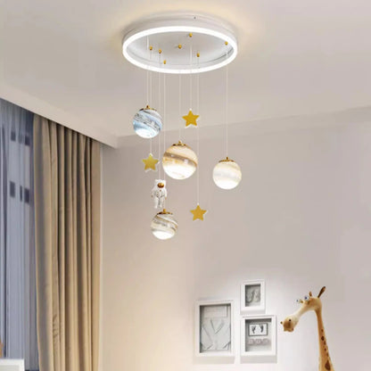 Élise Nordic Astronaut Kids LED Pendant Ceiling Light