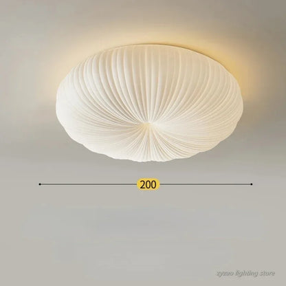 Élodie Nordic Cream Pumpkin Ceiling Light