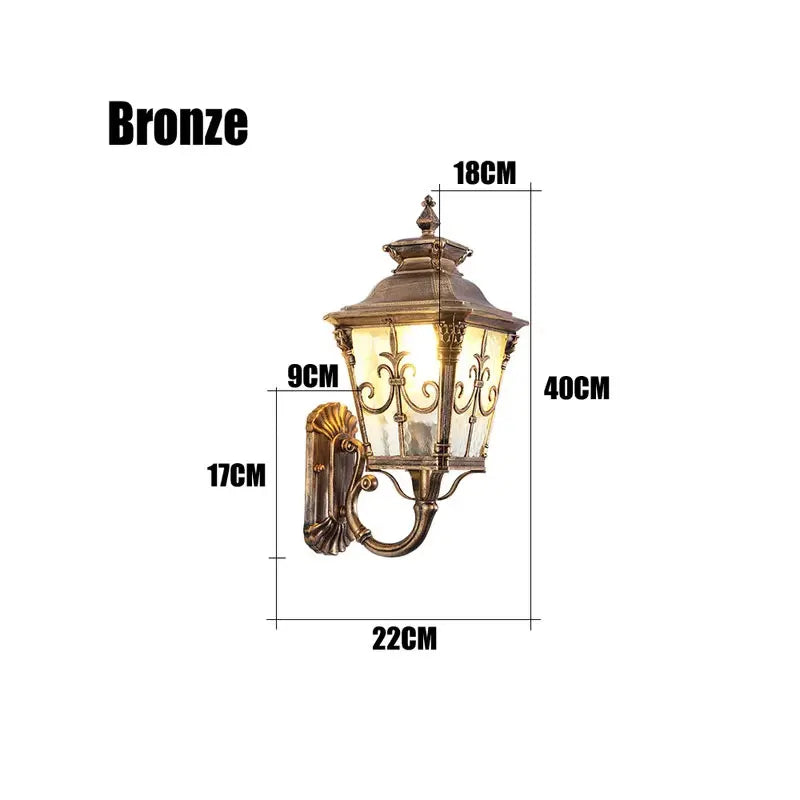 Émilienne Outdoor Retro Wall Lamp Waterproof Garden Light