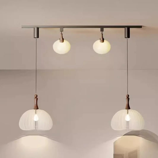 Émile Modern Frosted Glass Multi-Light Pendant Chandelier