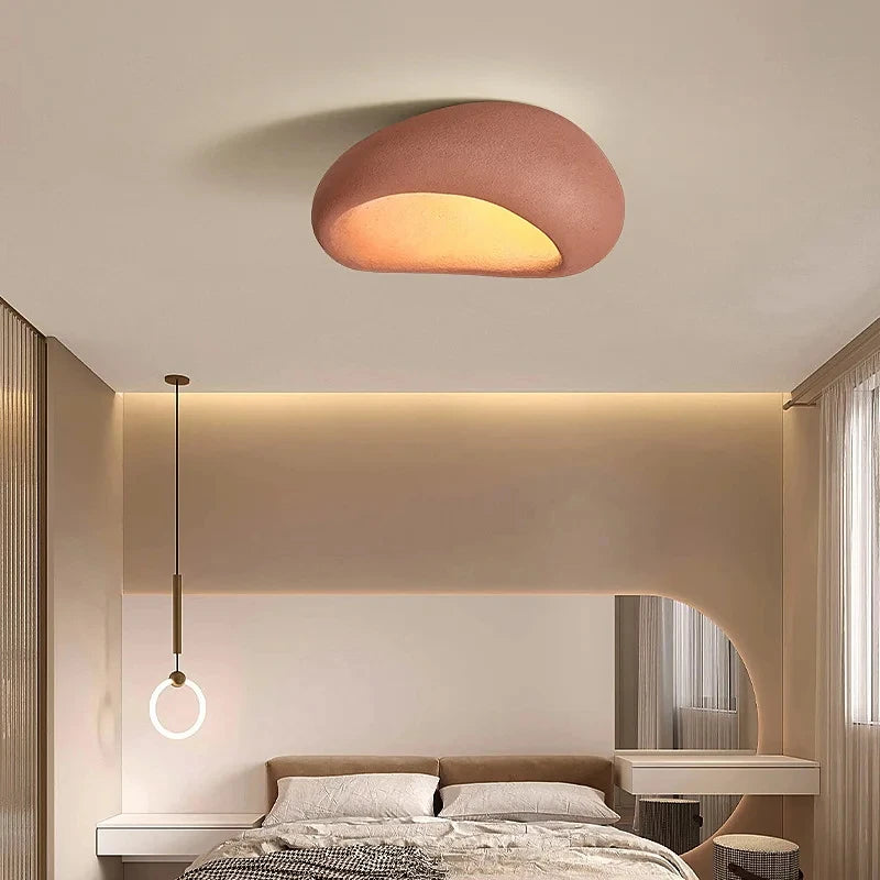 Évora Minimalist Textured Semi Flush LED Ceiling Light