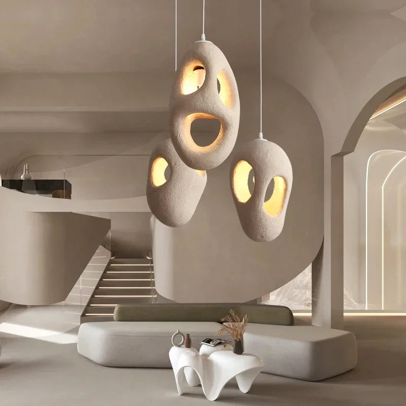 Élise Nordic Wabi Sabi Pendant Light Minimalist Hanging Lamp