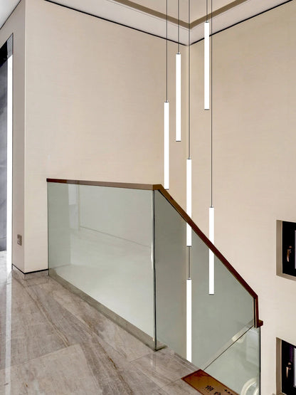 Colette Minimalist Nordic LED Staircase Chandelier