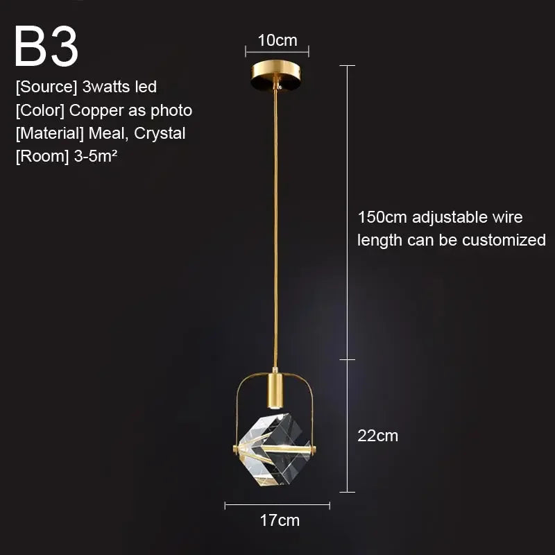 Amélie Crystal Pendant Hanging Light