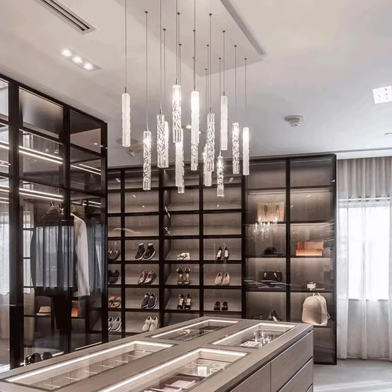 Élise Crystal Staircase Pendant Chandelier Light