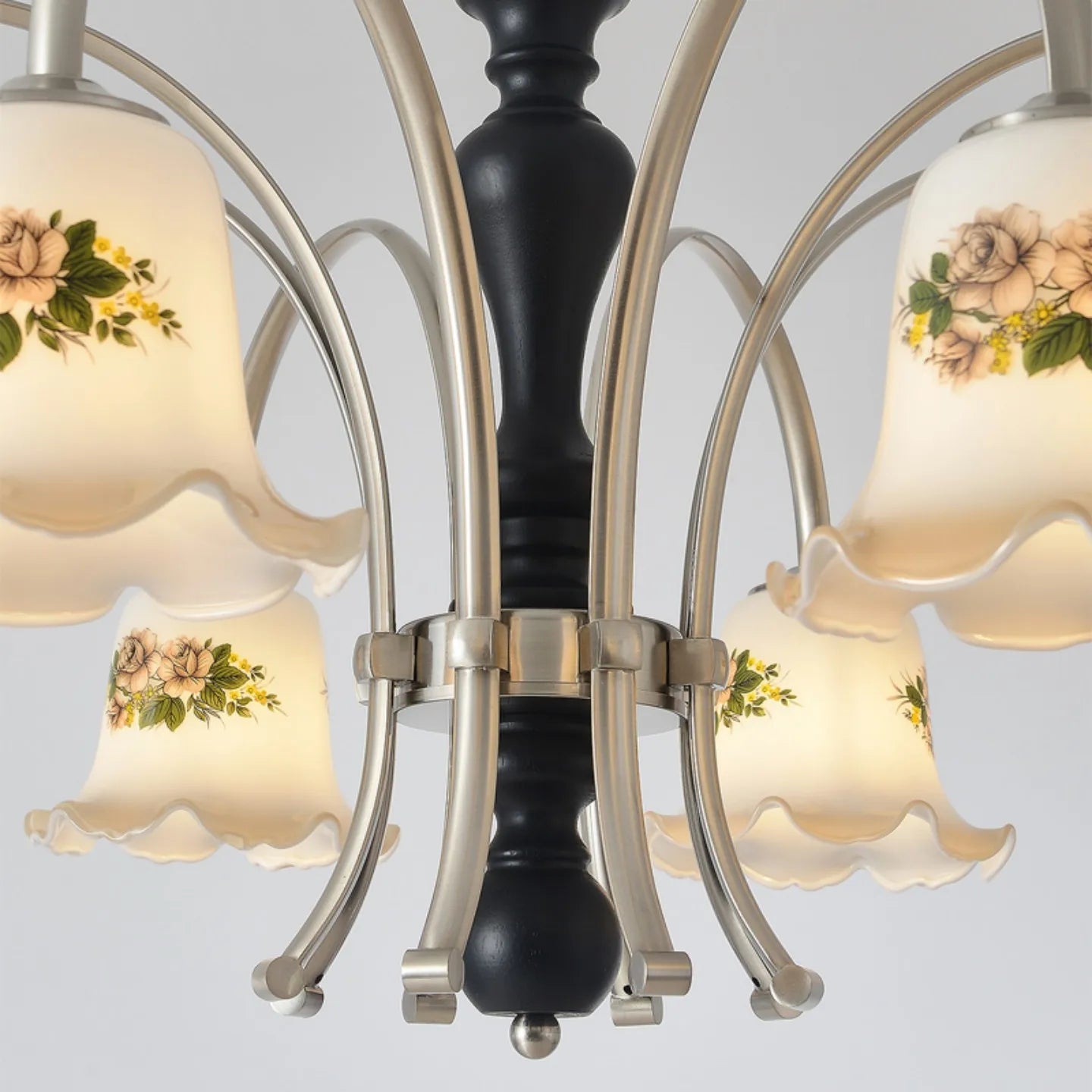 Camille French Cream Wood Luxury Chain Pendant Light