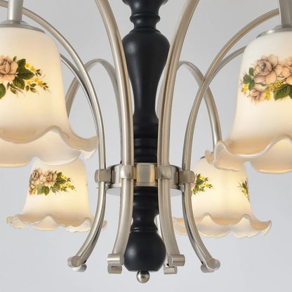 Camille French Cream Wood Luxury Chain Pendant Light