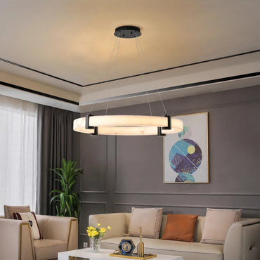 Éliane Aura Marble Ring LED Pendant Light