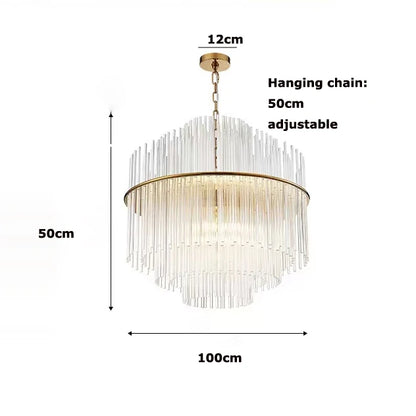 Élise Nordic Glass Pendant Light G9 Modern Iron Ceiling Lamp