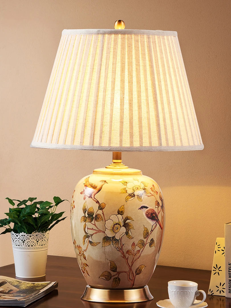 Large Ceramic LED Table Lamp for Living Room and Bedroom Decor