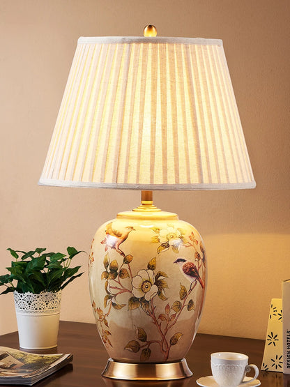 Large Ceramic LED Table Lamp for Living Room and Bedroom Decor