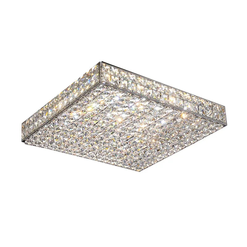 Élodie Modern Luxury K9 Crystal LED Ceiling Lamp For Living Dining Bedroom Home Interior Light