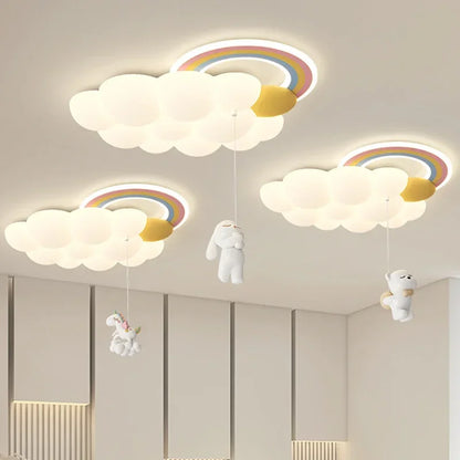 Élodie Nordic Cloud LED Ceiling Light Kids Room Modern