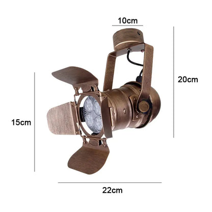 Charlotte Industrial 4-Leaf Ceiling Light