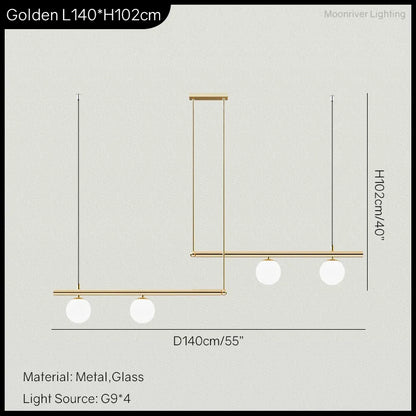 Manon Minimalist Linear Chandelier