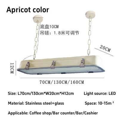 Amélie Industrial Rectangular Pendant Chandelier