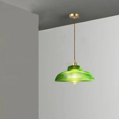 Seraphina Linden Glow Ribbed Pendant Light