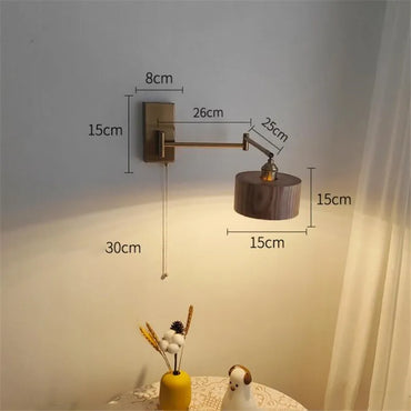 Madeleine Rotating Wall Lamp Pull Chain Switch