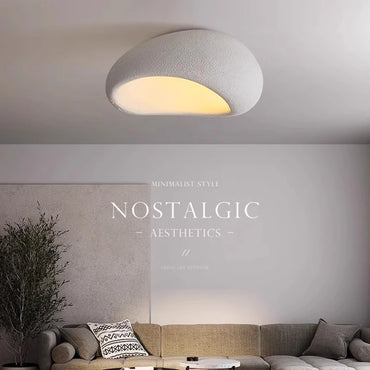 Évora Minimalist Textured Semi Flush LED Ceiling Light
