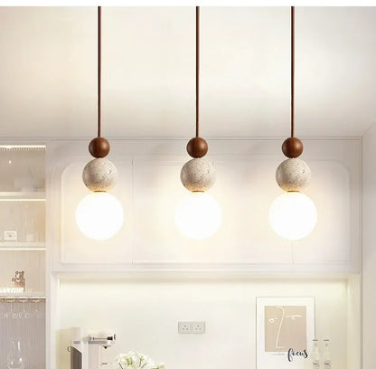 Béatrice Wabi-Sabi Stone Pendant Light