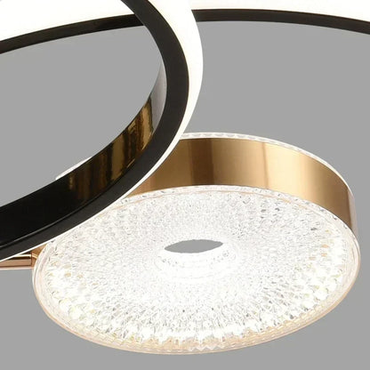 Modern Layered LED Ceiling Light – Minimalist Flush Mount for Living Room & Dining Area