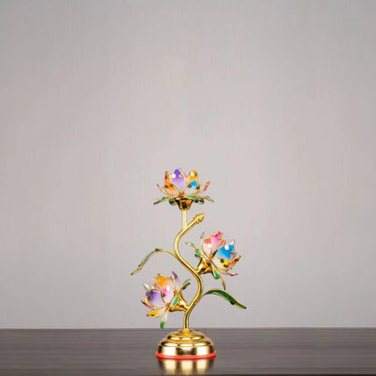 Camille Lotus Color Changing LED Silk Table Lamp E27