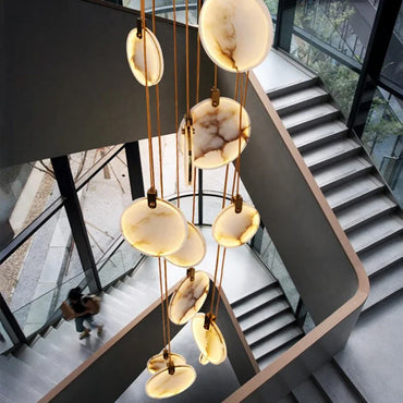 Amélie Modern Multi-Head LED Staircase Pendant Light