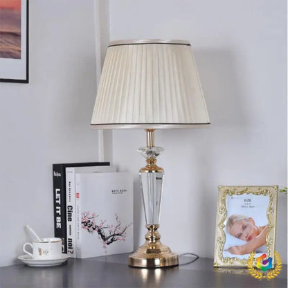 European Retro Crystal Floor Lamp for Living Room & Bedroom