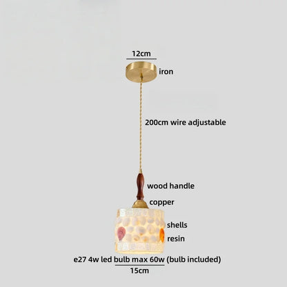 Isabelle Ceramic Pendant Light Japanese Vintage Style