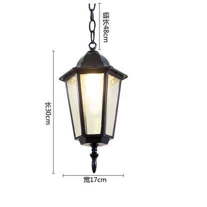 Amélie Outdoor Retro Pendant Chandelier Garden Pavilion