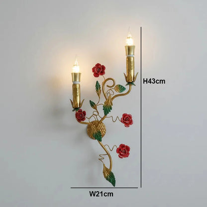 Chloé French Rose Gold Ceramic Flower 5-Light Pendant Lamp